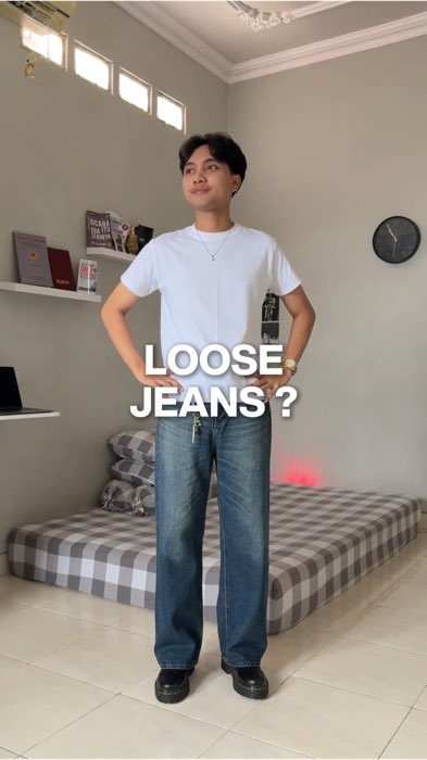rekomendasi celana loose jeans cakep #jeans #denim #loosejeans #fashion