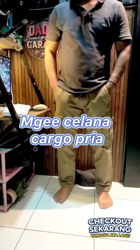 Mgee celana cargo pria #ShopeeFashionHaul #ShopeeCOD #RacunShopeeCheck #Diskon50Persen #Diskon40RB #ShopeeLook