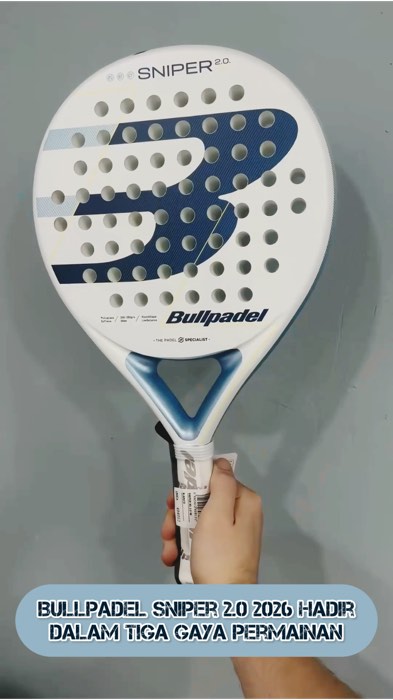 Bullpadel Sniper 2.0 2026 series: pilih Power, Balanced, atau Control sesuai gaya mainmu di padel #Bullpadel #Sniper #PadelRacket #PadelLife