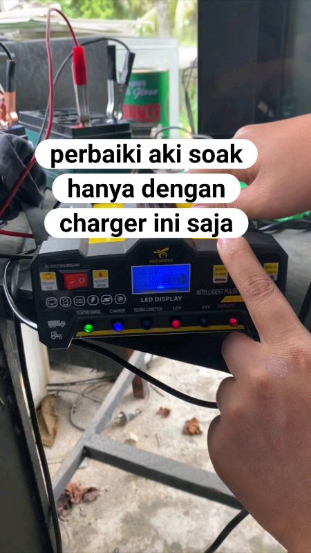 charger aki kualitas bagus, sudah bisa repair aki yg telah rusak #chargerakimotor #chargerakimobil #chargeraki #shopeevideo #ShopeeCOD #RacunShopee