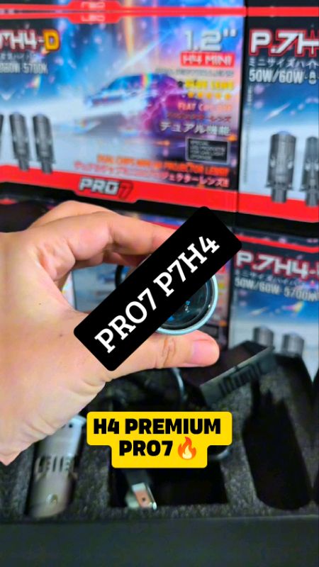 Pro 7 H4D, Lampu H4 premium dari pro7. #pro7 #pro7h4 #miniprojieh4