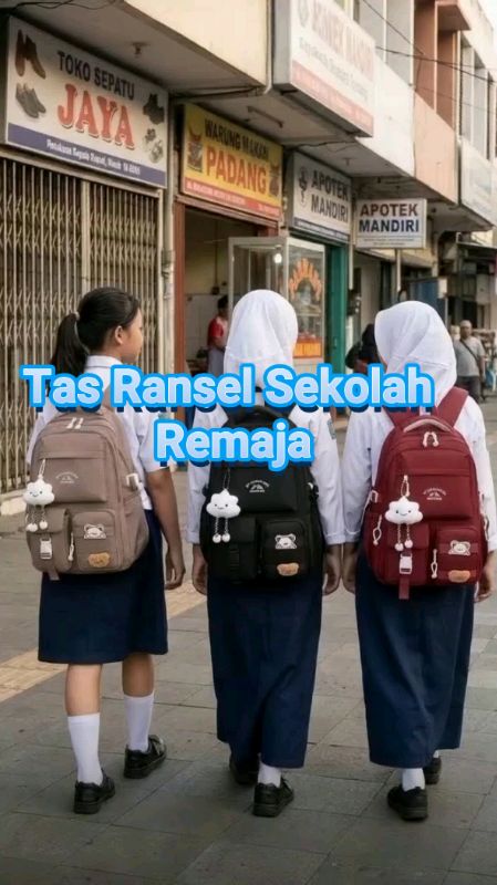 Tas Ransel Sekolah Remaja. #GratisongkirRp0#SpillBawaBerkah#ShopeeLook#ShopeeCOD#ShopeeFashionHaul#Cashback40Persen#tasransel#tasgendong#tas