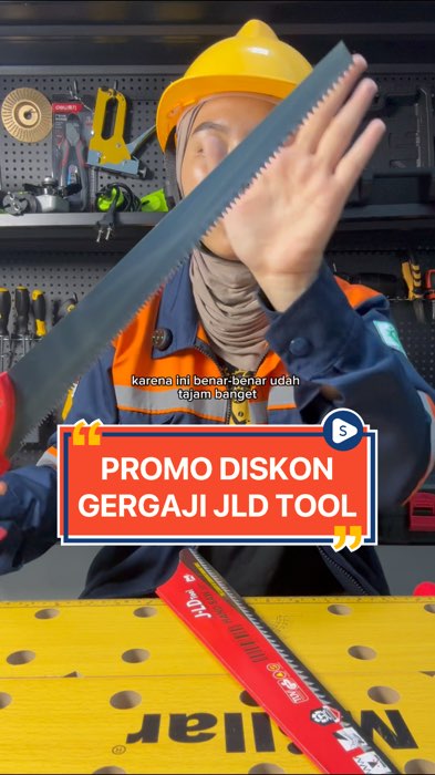 Promo diskon gergaji kayu JLD Tool #gergajijldtool #gergajikayu#gergajitangan #PromoNonStop #promoshopee #promomurah #perkakastukang #gergajijldtajam