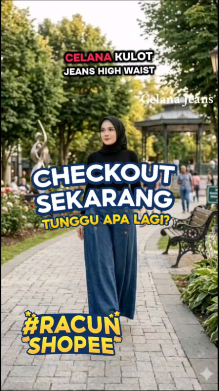 #CelanakulotJeans#CelanajeansEanita#CelanakulotHighwaist#OOTDWanita#FashionWanita#RacunShopee