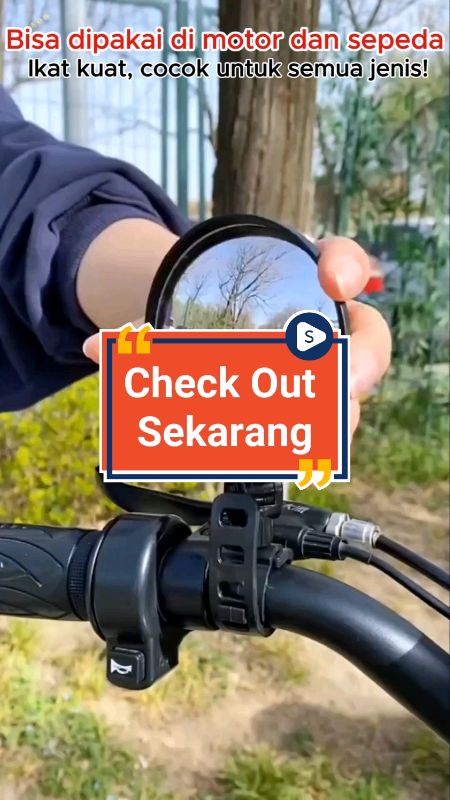 kaca spion cembung sepeda/motor #spion #spioncembung #spioncembungmini #fyp #viral #RacunShopee #RacunShopeeCheck