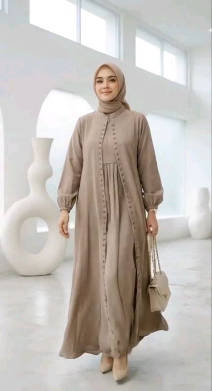 Dhelisa fashion Gamis Lebaran 2026 Model Terbaru | Gamis Wanita Elegan Mewah Payet Lebaran Kekinian#RacunShopee #PromoNonStop #ShopeeCOD