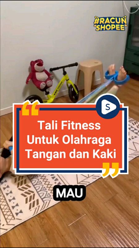 Tali Fitness Resistand Band Tummy Trimer Untuk Olahraga Tangan dan Kaki#tummytrimmeralatfitness #talifitness #alatfitnessmurah #ShopeeCODViral