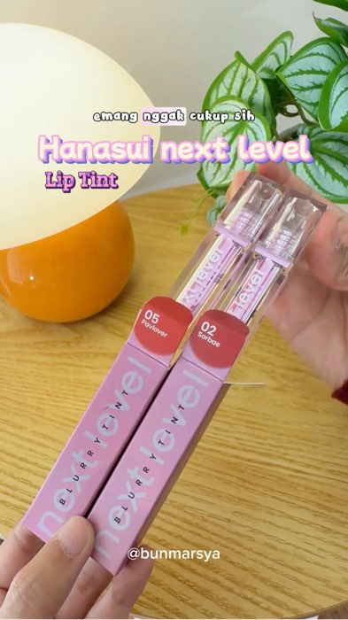HANASUI next level lip tint watery tahan lama #hanasui #lipstikviral #GakNyeselBeliIni #RacunShopee