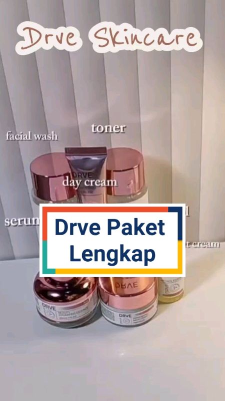 Drve skincare paket bundling, facial wash, toner, serum dan cream, ambil promo dan pesan sekarang juga sebelum promo dan stok habis, ayo segera.......