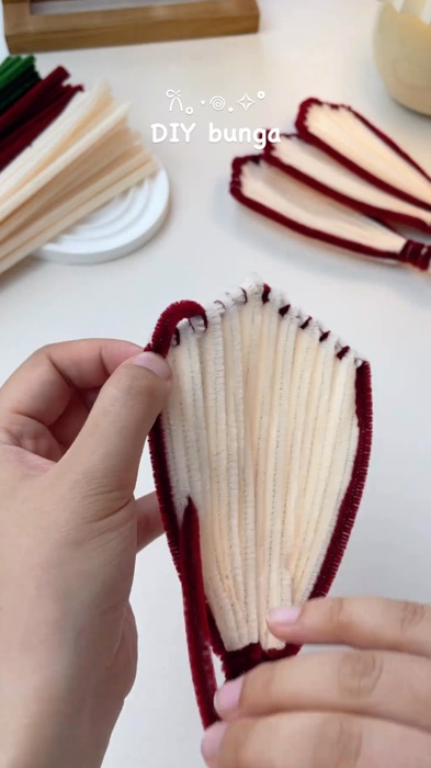 DIY bunga dari kawat bulu🎀 #diy #diyproject #diytutorial #kawatbulumercy