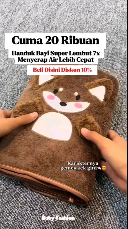 Handuk Jumbo bayi Super Lembut cuma 20 ribuan #handukbayi #handukmikrofibermurah #DiskonRacunShopee #TermurahDiShopee