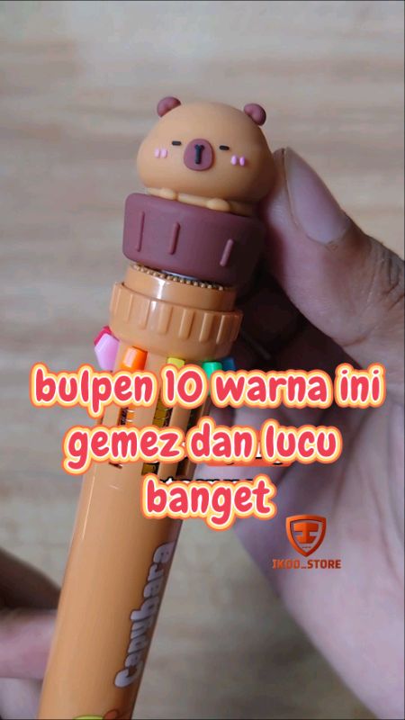 bulpen capybara #alattulissekolah #bulpen10warna #bulpenkarakter #RacunShopee #PromoNonStop #SpillRacunShopee #PejuangRupiah #ShopeeCOD #fypシ