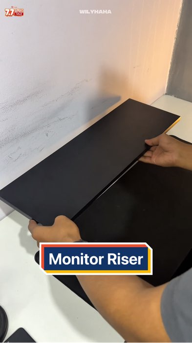 Monitor Riser #RacunShopee #GratisOngkirRP0 #SpillRacunShopee #monitorriser #deskorganizer #desksetup #deskshelf #mejalaptop #standmonitor