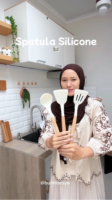 3pcs Spatula silicone tahan panas #spatulasilikon #ViralDiShopeeVideo #GakNyeselBeliIni #RacunShopeeCheck