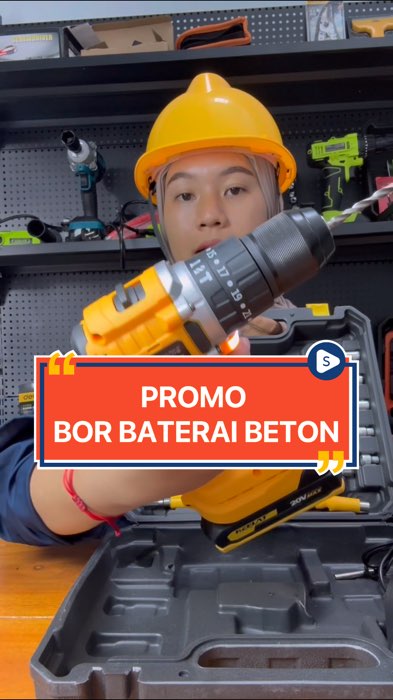Promo bor elektrik baterai #borelektrik #borelektrikmurah #borelektrikbaterai #borkeelat #satusetborbatre #PromoNonStop #promo #promoshopee #diskon