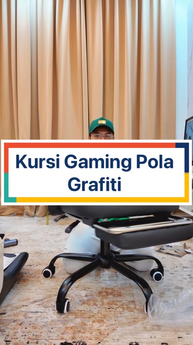 Kursi Gaming Pola Grafiti#RacunShopee#GratisOngkirRP0#ViralDiShopeeVideo#shopeevideo#fyp#viral#ShopeeLook#ShopeeCOD#RacunShopee#shopeevideo