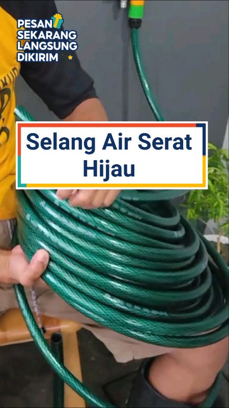 Selang Air Serat Hijau #selang #selangair #selangairfleksibel #PromoNonStop #ShopeeCOD #TermurahDiShopee #ViralDiShopeeVideo #GratisOngkirRP0