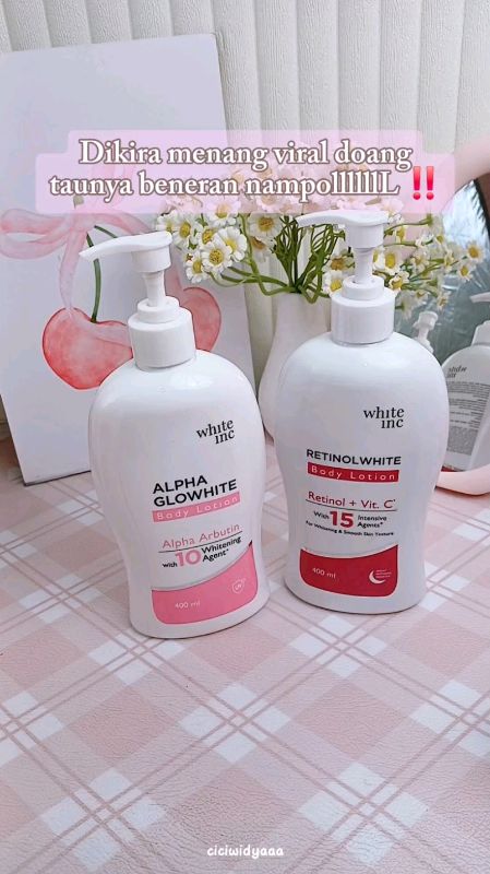 #whiteinc_id #retinolwhiteinc #bodylotionretinol #whiteinc #retinolwhitebodylotion #bodycare #RacunShopee #GratisOngkirRP0