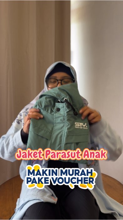 Jaket parasut anak bahan taslan #Shopee #ShopeeCOD #ShopeeVideo #ShopeeVideoCreator #PromoNonStop #GratisOngkirRp0