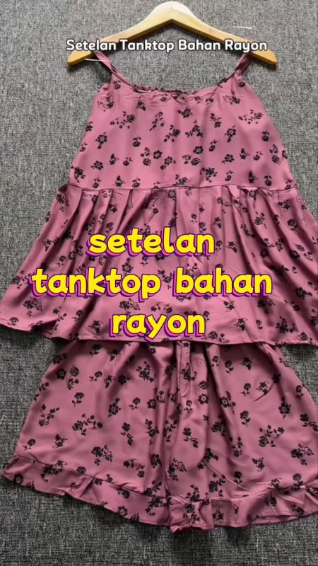 setelan cantik bahan adem #setelantanktop #DiskonRacunShopee #ShopeeFashionHaul #fyp