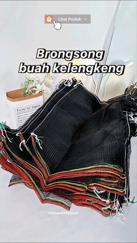 sudah dilengkapi tali#brongsongbuah #brongsongkelengkeng #waringjaring #waringmurah #brongsongbuahkelengkeng #ViralDiShopeeVideo #SpillBawaBerkah