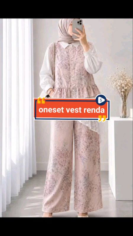 oneset vest renda#ShopeeCOD #racunshopeemurah #onesetvestwanita #onesetvestrenda #onesetvestcelana #OngkirRP0Semua #videoshopee #shopeevideo #RacunSho
