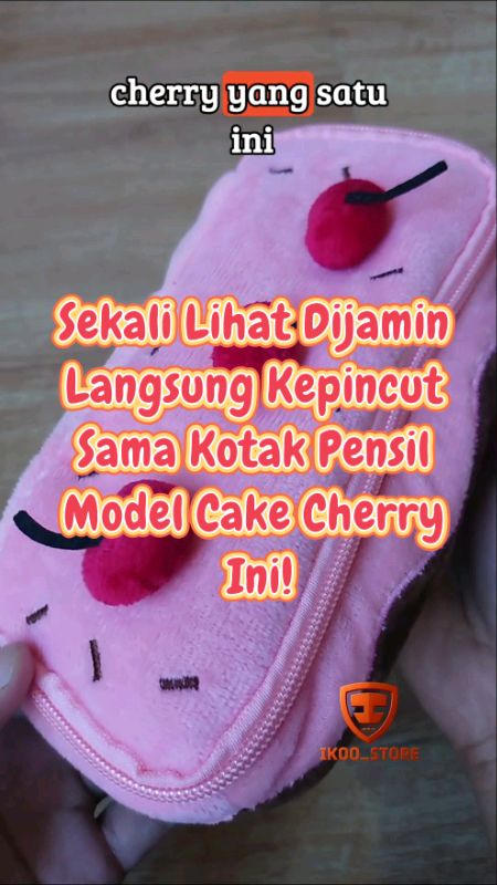 kotak pensil cherry #TempatPensilAesthetic #KotakPensilLucu #TepakKain #TempatPensilBoneka #KotakPensilAnak #AlatTulisLucu #RacunShopee