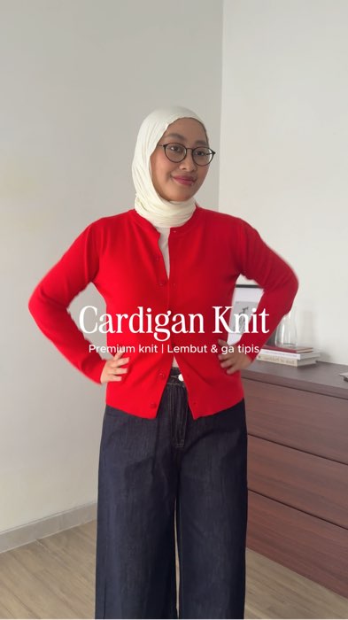 Cardigan knit halus dan nyaman dikulit #FashiondiShopee #RacunShopee #ViralDiShopeeVideo #cardigan
