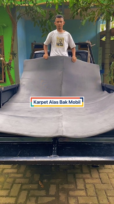 Karpet Pelindung Bak Mobil 275x170cm tebal 12mm #karpetmobil #karpetl300 #karpetpelindung