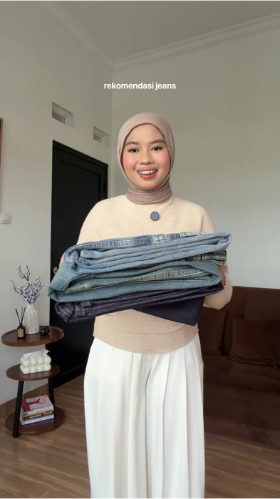 minimal kalian punya satu ☝🏻 #fyp #jeans #baggyjeans #highwaistjeans