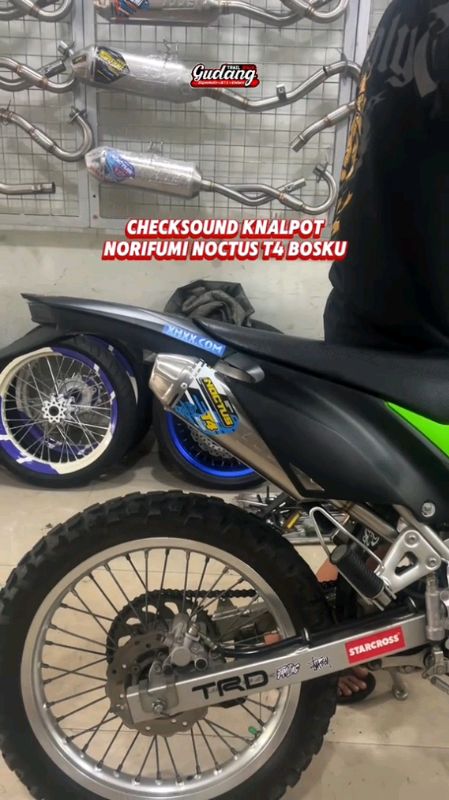 Cekshound Knalpot Norifumi Noctus T4 BOSKUH 🔥🔥💯#knalpot #knalpotmotor #norifumi #supermoto #crf #klx #shopeevideo #RacunShopee #noctust4 #gahar