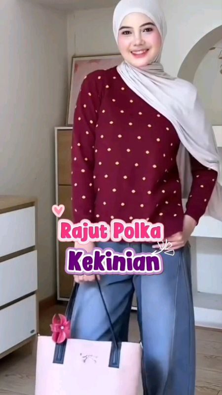 #sweaterpolkadot #sweaterrajut #ShopeeCOD #freeongkirRP0rupiah #PromoNonStop #ViralDiShopeeVideo #RacunShopee