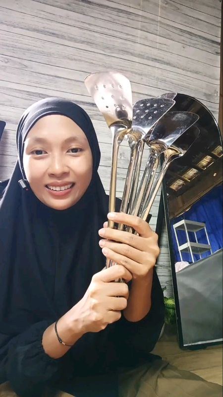 spatula stainles #RacunShopee #TermurahDiShopee #spatula #spatulastainless #spatulastainlesssteel #spatulaset #spatulamurah