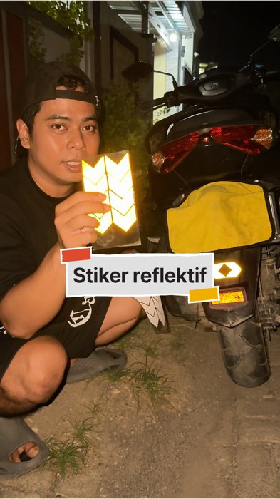 Sticker reflektif#stikerreflektor #stikerreflektormobil #stickermotor #stickerreflector #ViralDiShopeeVideo #PromoNonStop #GratisOngkirRP0 #ShopeeCOD