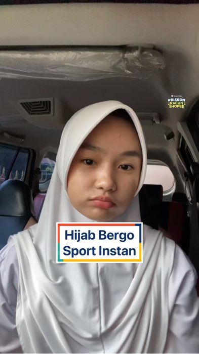 Bergo sport cakep😍 #bergoinstan #bergomurah #bergo #bergosport #77megashoppingday #FashiondiShopee #PromoNonStop #Diskon50Persen #RacunShopeeCheck