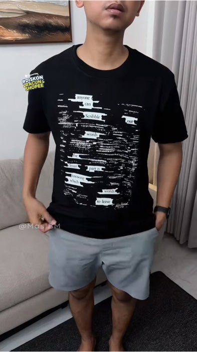 Kaos tanpa jahitan samping #RacunShopee #ShopeeCOD #ShopeeLook #ShopeeFashionHaul #shopeevideo #kaos #tshirt #kaospria #kaossablon #kaoswanita