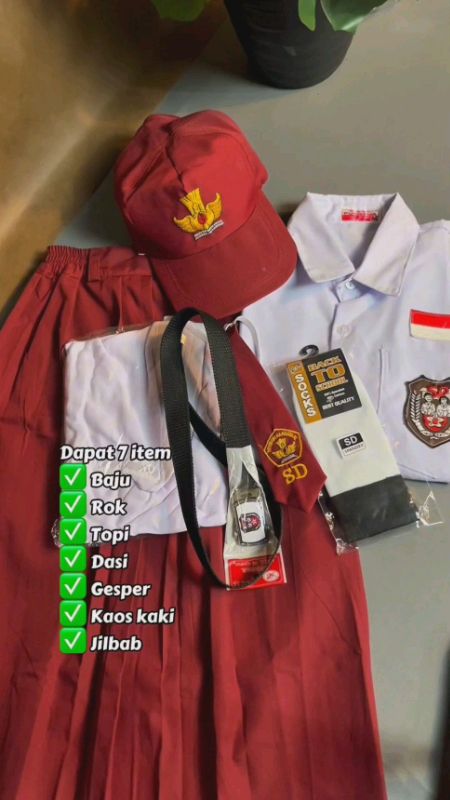 setelan seragam SD putra putri lengkap #seragamsekolahlakilaki #SeragamSD #seragamsekolahlengkap #setelanseragamsd #seragamsdanakperempuan #promo