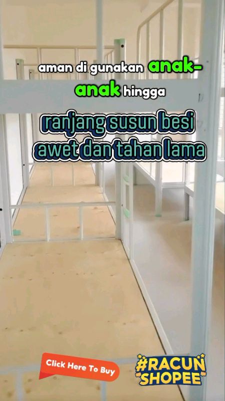 ranjang susun besi#ranjangsusunbesi #ranjangtingkat #ranjangbesi #RacunShopee #SpillRacunShopee #ViralDiShopeeVideo #SpillBawaBerkah