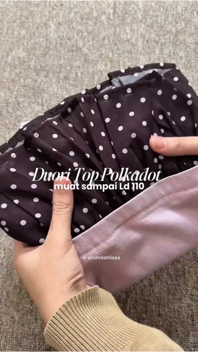 #duoritop #atasanwanitakekinian #atasankaosmixpolkadot #atasanlucukekinian #ShopeeFashionHaul #ViralDiShopeeVideo #ShopeeCOD #GratisOngkir