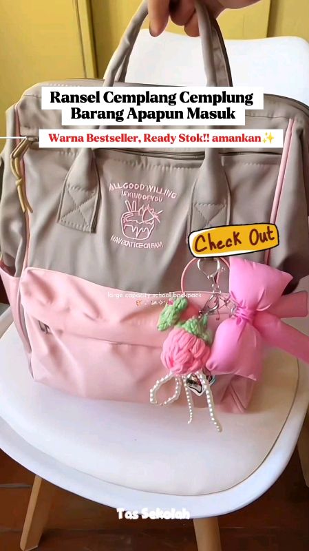Ransel Satset Semua Masuk #ranselsekolah #ranselbesar #ranselkerja #ranselkekinian #rekomen #TermurahDiShopee #Diskon50Persen