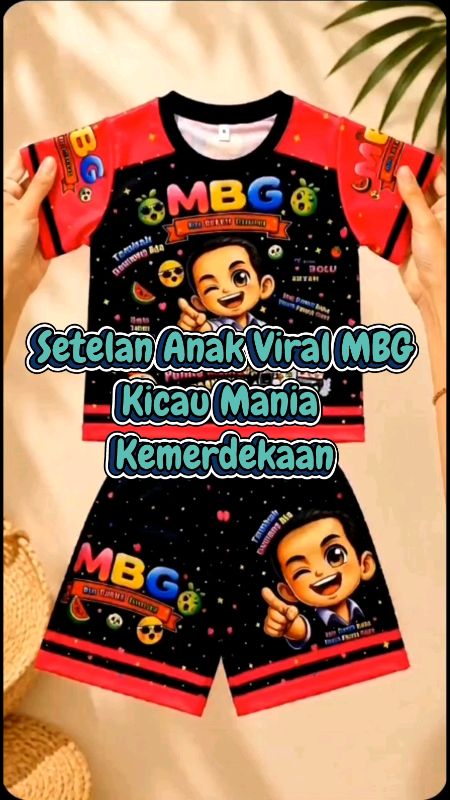 Setelan Anak Viral MBG Kicau Mania Kemerdekaan #RacunShopeeCheck #GratisOngkirRP0 #BadaiTapiBudget #ViralDiShopeeVideo #RacunShopee #SpillBawaBerkah