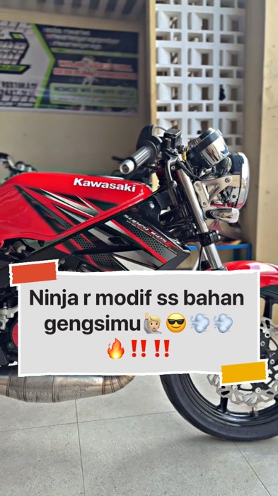 Ninja r Modif Ss, buat bahan ngabuburide ambek yangmu boskuhh😍😎💨💨🙋🏼🔥‼️#ninja2tak #ninjarr #ninjar #ninjass #ninjassmodif #RacunShopee #fypage