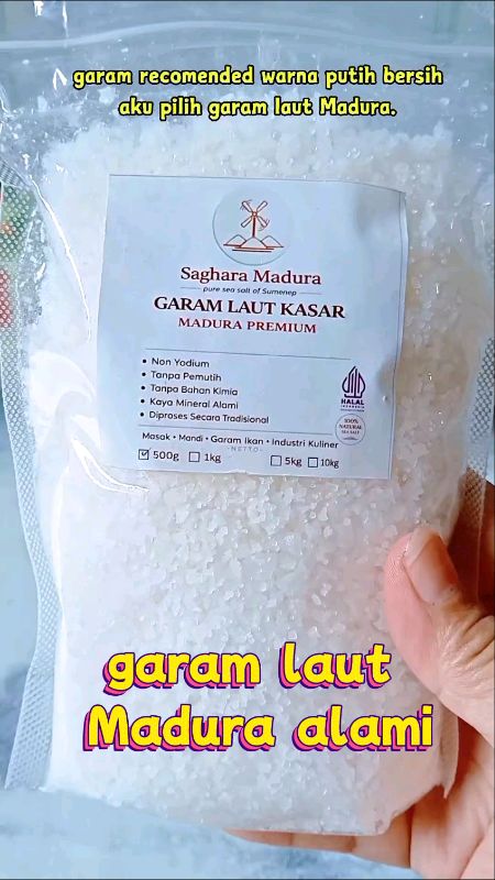 garam laut Madura tanpa pemutih dan bahan kimia#garam #garamlaut #garamlautmadura#garamlautalami #PromoNonStop #RacunShopee #hargamurah #ShopeeCOD #