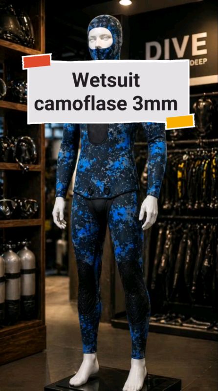 wetsuit camoflase 3mm #wetsuit3mm #wetsuitdiving #wetsuitspearfishing #wetsuitpria3mm #GakNyeselBeliIni #ShopeeReview #ShopeeLook #RacunShopee