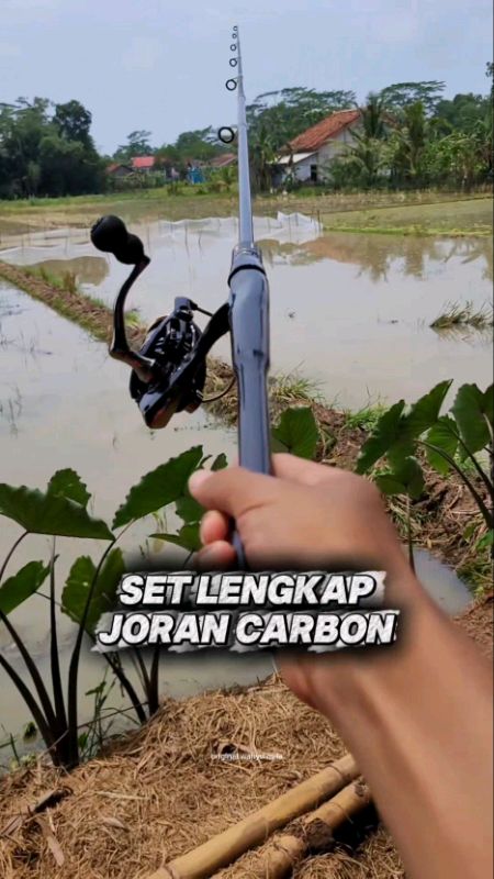 satu set joran pancing bahan carbon harga terjangkau #setjorandanreel #setalatpancing #setpancingmurah #pancing #SpillRacunShopee