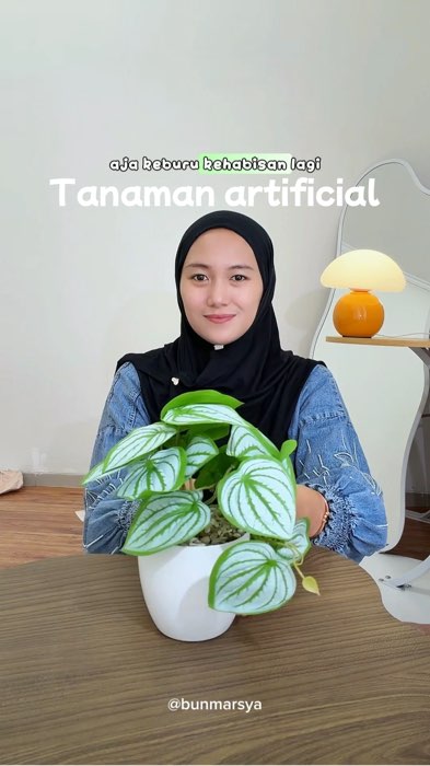 Tanaman daun hias estetik artificial #tanamanartificial #GakNyeselBeliIni #ViralDiShopeeVideo