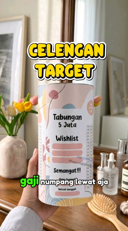 #CelenganTarget #MenabungSeru #Tabungan15Juta #CelenganJumbo #TipsHemat #PejuangCuan #WishlistTerwujud #CelenganViral#RacunShopee