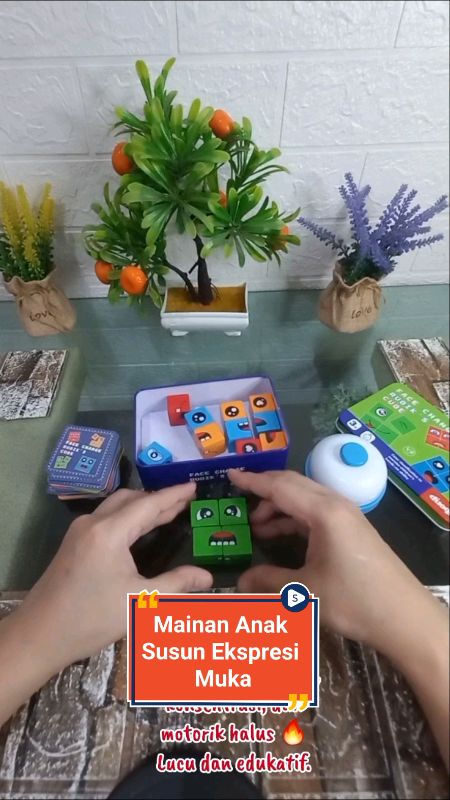 mainan anak face change rubik cube #mainananak #mainanedukatif #rubikanak #mainanmurah #anakcerdas #parenting #mainanviral #RacunShopee