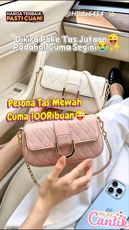 Dikira Mewah Padahal Murah😜#taswanita#tasselempang#slingbag#fashionwanita#ShopeeFashionHaul#RacunShopee#GratisOngkirRP0#Diskon50Persen#bismillahfyp
