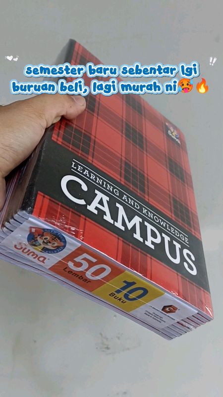 buku tulis campus #bukutuliscampus #bukucampusmurah #RacunShopee #BukuCampusPanjang #viral #fyp #bukucampusisi50lembar #NyesalGabeliDisini